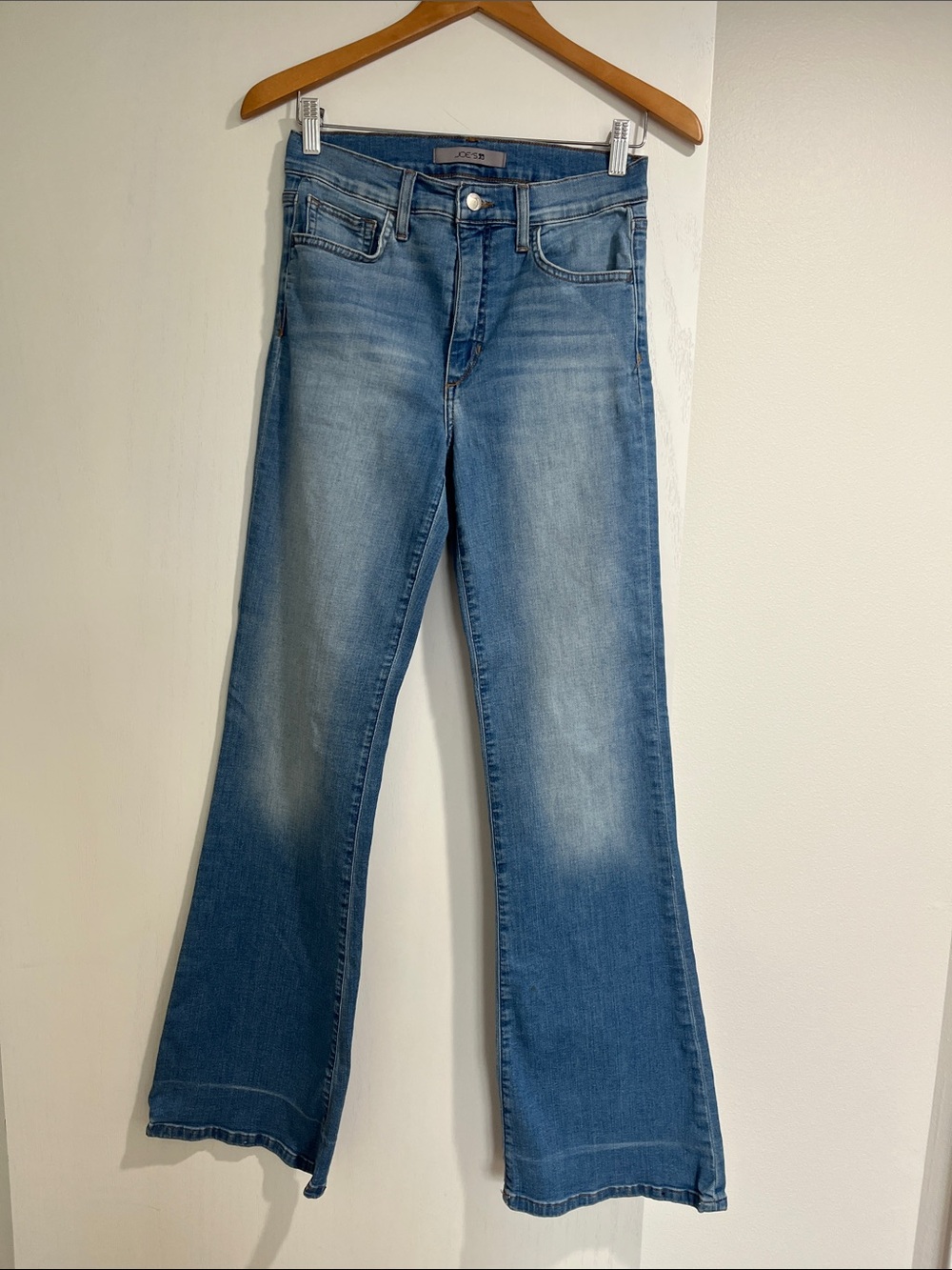 Joe's Jeans Medium Blue Wide-Leg Flare Jeans